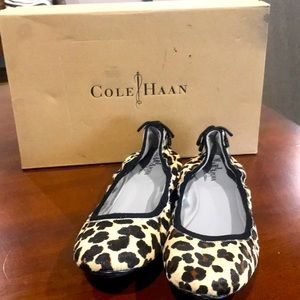 Cole Haan Maria Shariapova leopard flats